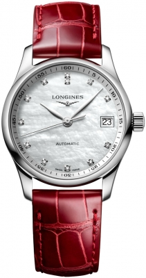 Buy this new Longines Master Automatic 34mm L2.357.4.87.2 ladies watch for the discount price of £2,160.00. UK Retailer.