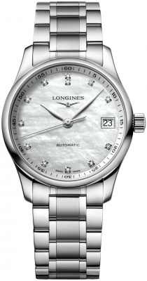 Buy this new Longines Master Automatic 34mm L2.357.4.87.6 ladies watch for the discount price of £2,160.00. UK Retailer.