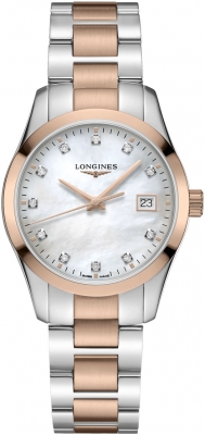 Buy this new Longines Conquest Classic Quartz 34mm L2.386.3.87.7 ladies watch for the discount price of £1,350.00. UK Retailer.