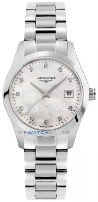 Buy this new Longines Conquest Classic Quartz 34mm L2.386.4.87.6 ladies watch for the discount price of £1,215.00. UK Retailer.