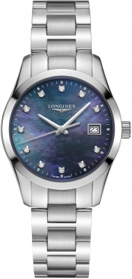 Buy this new Longines Conquest Classic Quartz 34mm L2.386.4.88.6 ladies watch for the discount price of £1,215.00. UK Retailer.