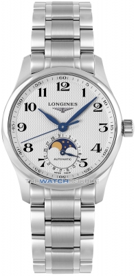 Buy this new Longines Master Automatic Moonphase 34mm L2.409.4.78.6 ladies watch for the discount price of £2,205.00. UK Retailer.