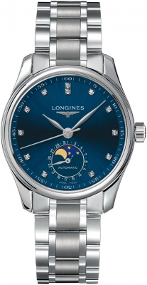Buy this new Longines Master Automatic Moonphase 34mm L2.409.4.97.6 ladies watch for the discount price of £2,205.00. UK Retailer.