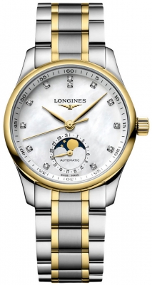 Buy this new Longines Master Automatic Moonphase 34mm L2.409.5.87.7 ladies watch for the discount price of £3,600.00. UK Retailer.