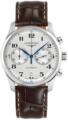 Buy this new Longines Master Automatic Chronograph 40mm L2.629.4.78.3 mens watch for the discount price of £2,565.00. UK Retailer.