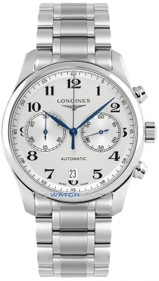 Buy this new Longines Master Automatic Chronograph 40mm L2.629.4.78.6 mens watch for the discount price of £2,565.00. UK Retailer.