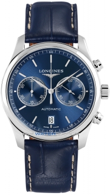 Buy this new Longines Master Automatic Chronograph 40mm L2.629.4.92.0 mens watch for the discount price of £2,565.00. UK Retailer.