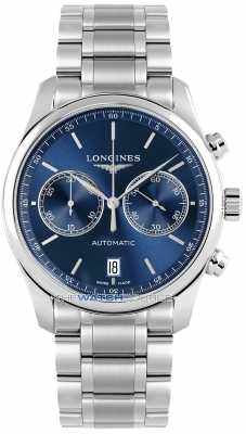 Buy this new Longines Master Automatic Chronograph 40mm L2.629.4.92.6 mens watch for the discount price of £2,565.00. UK Retailer.