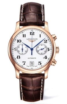 Buy this new Longines Master Automatic Chronograph 38.5mm L2.669.8.78.3 mens watch for the discount price of £4,216.00. UK Retailer.
