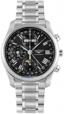 Buy this new Longines Master Complications 40mm L2.673.4.51.6 mens watch for the discount price of £2,720.00. UK Retailer.