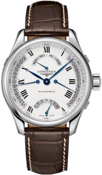 Buy this new Longines Master Retrograde Seconds 41mm L2.715.4.71.3 mens watch for the discount price of £1,765.00. UK Retailer.