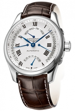 Buy this new Longines Master Retrograde Seconds 44mm L2.717.4.71.3 mens watch for the discount price of £1,726.00. UK Retailer.