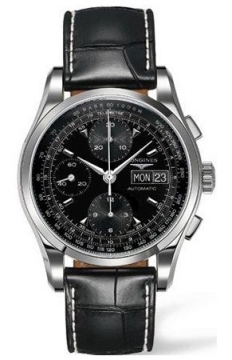 Buy this new Longines Heritage Chronograph L2.747.4.52.4 mens watch for the discount price of &pound;1,088.00. UK Retailer.