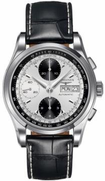 Buy this new Longines Heritage Chronograph L2.747.4.92.4 mens watch for the discount price of £1,030.00. UK Retailer.