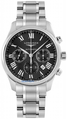 Buy this new Longines Master Automatic Chronograph 42mm L2.759.4.51.6 mens watch for the discount price of £2,802.00. UK Retailer.