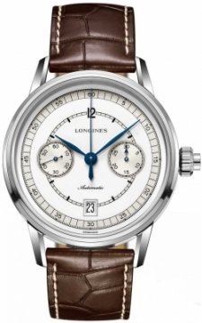 Buy this new Longines Heritage Chronograph L2.800.4.26.2 mens watch for the discount price of £1,725.00. UK Retailer.