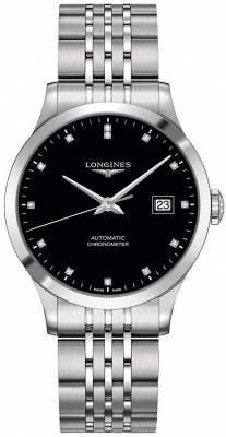 Buy this new Longines Record 38.5mm L2.820.4.57.6 midsize watch for the discount price of £2,340.00. UK Retailer.