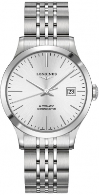 Buy this new Longines Record 38.5mm L2.820.4.72.6 midsize watch for the discount price of £2,025.00. UK Retailer.