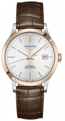 Buy this new Longines Record 38.5mm L2.820.5.72.2 midsize watch for the discount price of £2,259.00. UK Retailer.