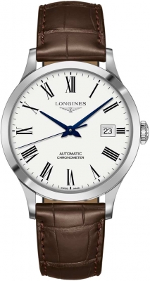 Buy this new Longines Record 40mm L2.821.4.11.2 mens watch for the discount price of £2,025.00. UK Retailer.