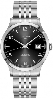 Buy this new Longines Record 40mm L2.821.4.56.6 mens watch for the discount price of £1,935.00. UK Retailer.