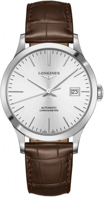 Buy this new Longines Record 40mm L2.821.4.72.2 mens watch for the discount price of £1,656.00. UK Retailer.