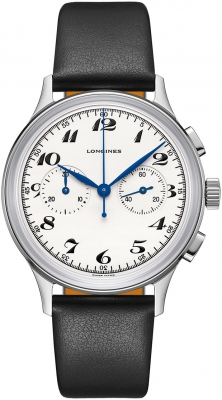 Buy this new Longines Heritage Chronograph L2.827.4.73.0 mens watch for the discount price of £3,150.00. UK Retailer.