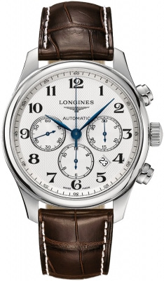 Buy this new Longines Master Automatic Chronograph 44mm L2.859.4.78.3 mens watch for the discount price of £2,745.00. UK Retailer.