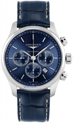 Buy this new Longines Master Automatic Chronograph 44mm L2.859.4.92.0 mens watch for the discount price of £2,745.00. UK Retailer.