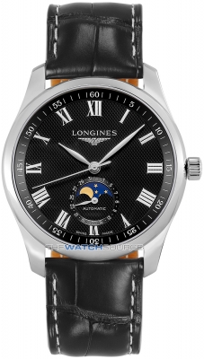 Buy this new Longines Master Moonphase Automatic 40mm L2.909.4.51.7 mens watch for the discount price of £2,205.00. UK Retailer.