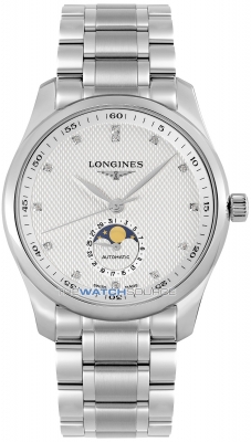 Buy this new Longines Master Moonphase Automatic 40mm L2.909.4.77.6 mens watch for the discount price of £2,380.00. UK Retailer.