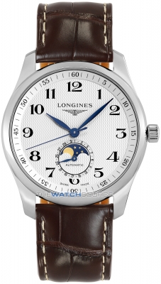 Buy this new Longines Master Moonphase Automatic 40mm L2.909.4.78.3 mens watch for the discount price of £2,205.00. UK Retailer.