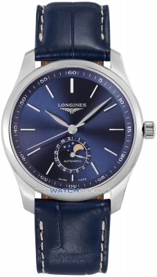 Buy this new Longines Master Moonphase Automatic 40mm L2.909.4.92.0 mens watch for the discount price of £2,205.00. UK Retailer.