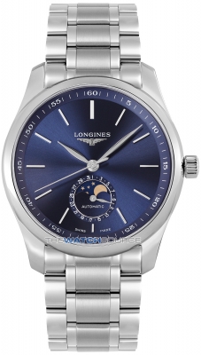 Buy this new Longines Master Moonphase Automatic 40mm L2.909.4.92.6 mens watch for the discount price of £2,082.00. UK Retailer.