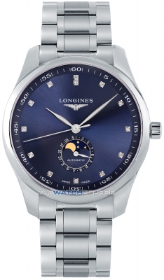 Buy this new Longines Master Moonphase Automatic 42mm L2.919.4.97.6 mens watch for the discount price of £2,707.00. UK Retailer.