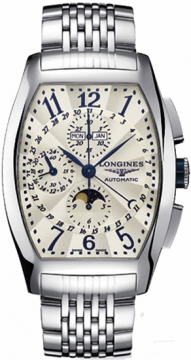 Buy this new Longines Evidenza Automatic Chronograph Moonphase XL L2.688.4.78.6 mens watch for the discount price of £2,065.00. UK Retailer.
