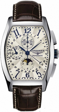 Buy this new Longines Evidenza Automatic Chronograph Moonphase XL L2.688.4.78.9 mens watch for the discount price of £2,010.00. UK Retailer.
