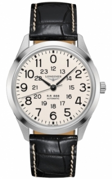 Buy this new Longines Heritage Classic L2.803.4.23.0 mens watch for the discount price of £1,054.00. UK Retailer.