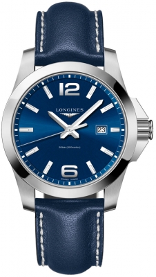 Buy this new Longines Conquest Quartz 43mm L3.760.4.96.0 mens watch for the discount price of £765.00. UK Retailer.