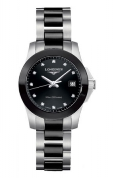 Buy this new Longines Conquest Quartz 29.5mm L3.257.4.57.7 ladies watch for the discount price of &pound;940.00. UK Retailer.