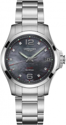 Buy this new Longines Conquest V.H.P. 36mm L3.316.4.88.6 ladies watch for the discount price of £1,071.00. UK Retailer.