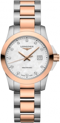 Buy this new Longines Conquest Quartz Ladies 29.5mm L3.376.3.88.7 ladies watch for the discount price of £1,305.00. UK Retailer.