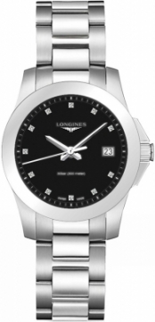 Buy this new Longines Conquest Quartz 34mm L3.377.4.57.6 ladies watch for the discount price of £833.00. UK Retailer.