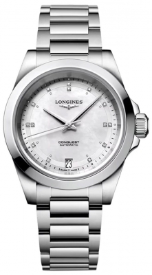 Buy this new Longines Conquest Automatic 34mm L3.430.4.87.6 ladies watch for the discount price of £2,160.00. UK Retailer.