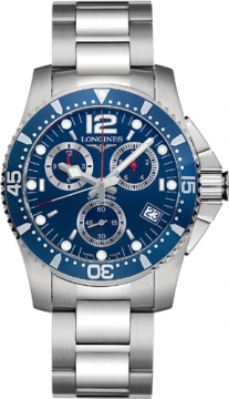 Buy this new Longines HydroConquest Quartz Chrono 41mm L3.643.4.96.6 mens watch for the discount price of &pound;755.00. UK Retailer.