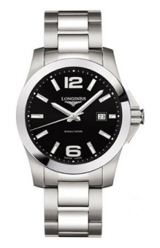 Buy this new Longines Conquest Quartz 41mm L3.659.4.58.6 mens watch for the discount price of £433.00. UK Retailer.