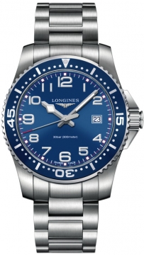 Buy this new Longines HydroConquest Quartz 41mm L3.689.4.03.6 mens watch for the discount price of £515.00. UK Retailer.