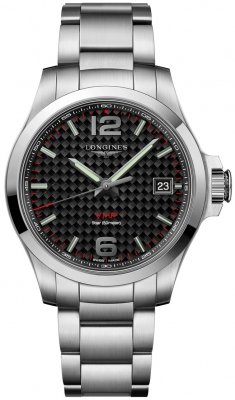 Buy this new Longines Conquest V.H.P. 41mm L3.716.4.66.6 mens watch for the discount price of £827.00. UK Retailer.