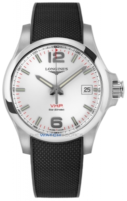 Buy this new Longines Conquest V.H.P. 41mm L3.716.4.76.9 mens watch for the discount price of £846.00. UK Retailer.