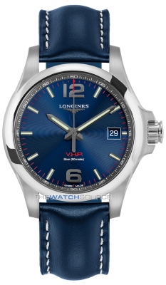 Buy this new Longines Conquest V.H.P. 41mm L3.716.4.96.0 mens watch for the discount price of £799.00. UK Retailer.